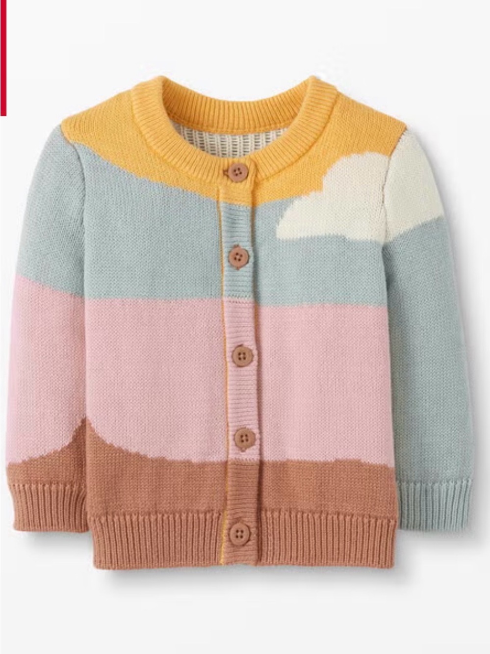 Hanna Andersson Baby Textured Cardigan In Organic Cotton Size 6-12M